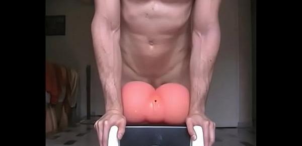  A sexy fit French hottle with sweet ass & tool pumps n dumps his pussy toy
